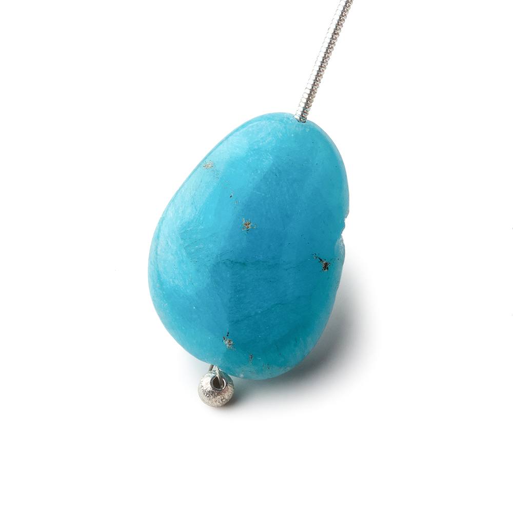 24x18x9mm Hemimorphite plain nugget focal bead 1 piece - Beadsofcambay.com