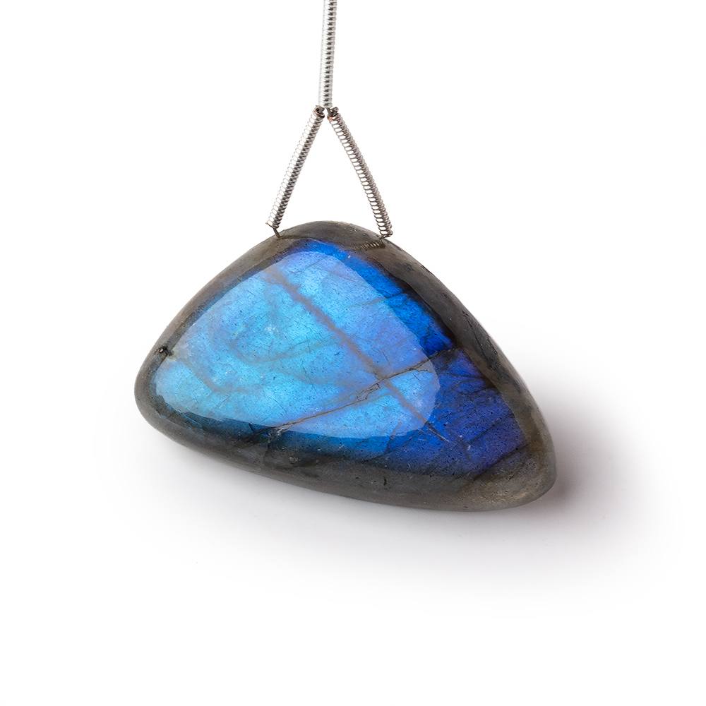 24x39x8mm Labradorite Plain Triangular Pendant 1 AAA Focal - Beadsofcambay.com