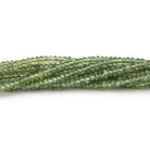 2.5-2.8mm Green Sapphire Plain Rondelle Beads 15 inch 230 pieces - Beadsofcambay.com