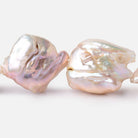 25-30mm Blush Pink Ultra Baroque Freshwater Pearls 15 inch 14 Beads A - Beadsofcambay.com