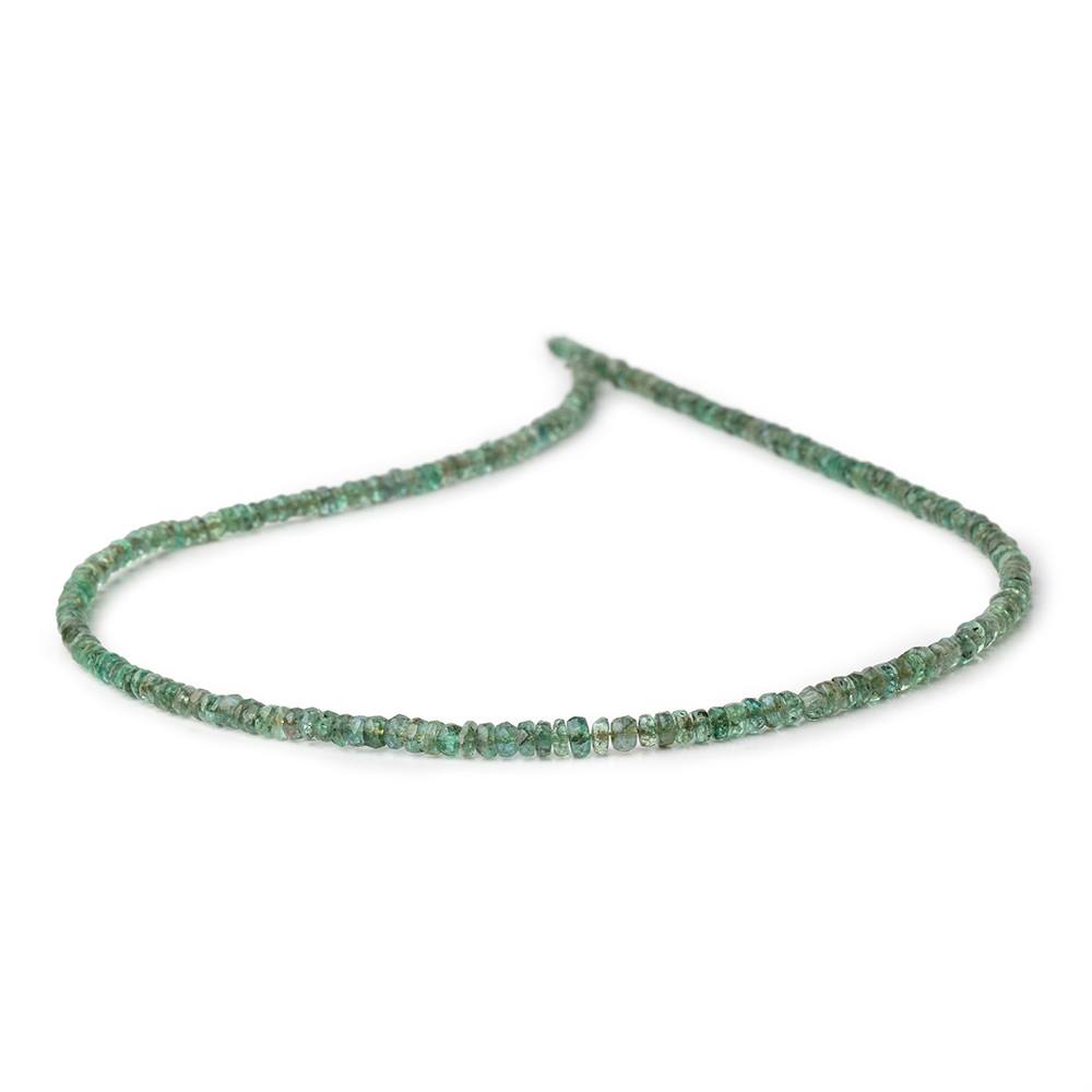 2.5-3.5mm Emerald faceted rondelle beads 16 inches 236 pieces A - Beadsofcambay.com