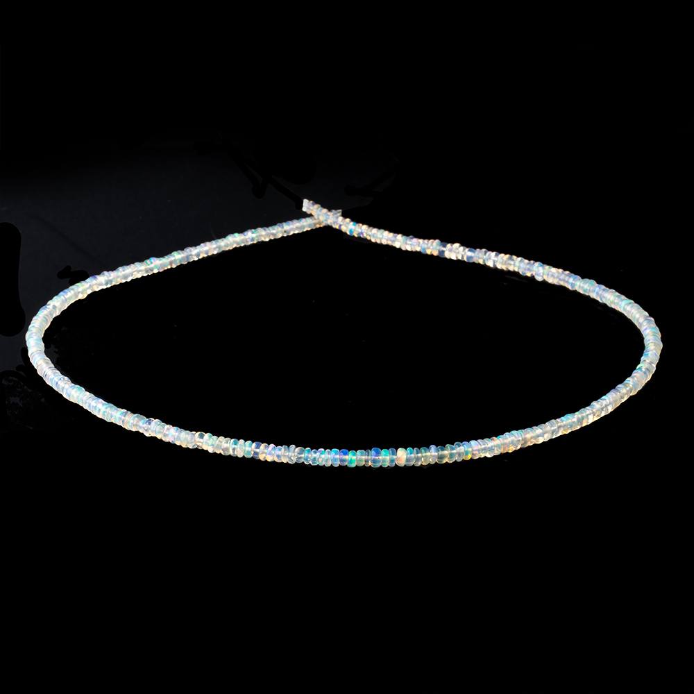 2.5-3.5mm Ethiopian Opal Plain Rondelle Beads 16 inch 285 pieces AA - Beadsofcambay.com