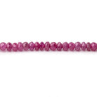 2.5-3.5mm Ruby Faceted Rondelle Beads 16.5 inch 210 pieces - Beadsofcambay.com