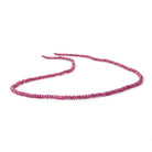 2.5-3.5mm Ruby Faceted Rondelle Beads 16.5 inch 210 pieces - Beadsofcambay.com