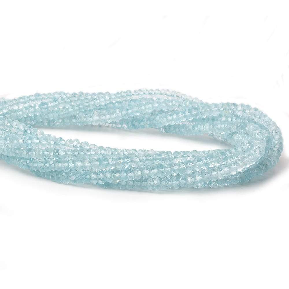 2.5-3.5mm Sky Blue Topaz Beads Faceted Rondelle Beads 14.5 inch 164 pieces AAA - Beadsofcambay.com
