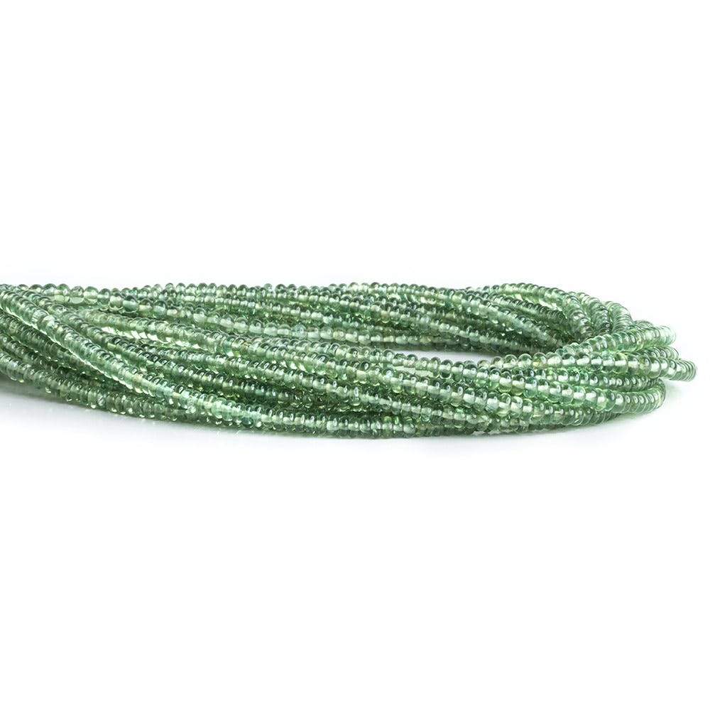 2.5-3mm Green Apatite plain rondelle 13 inch 172 Beads - Beadsofcambay.com