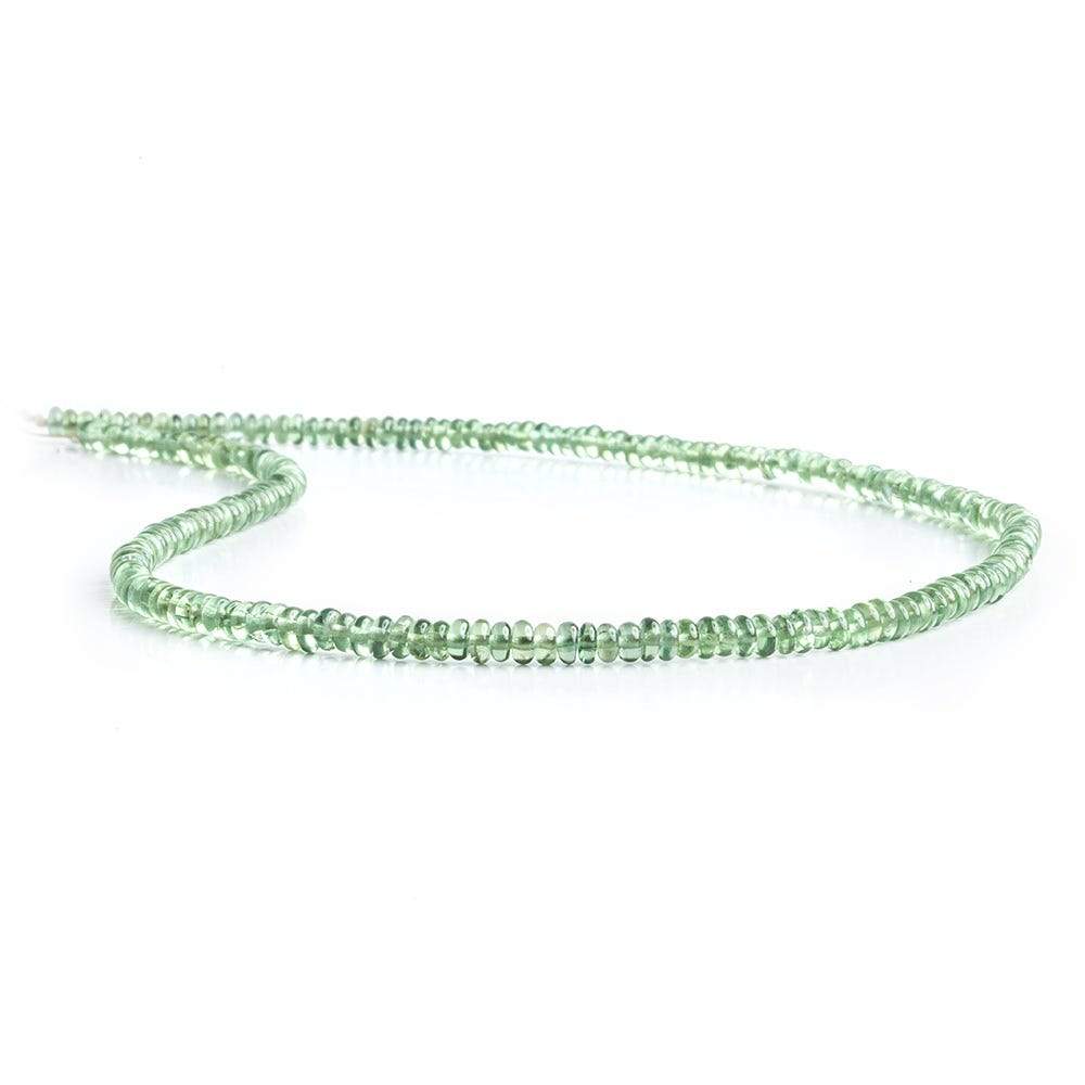 2.5-3mm Green Apatite plain rondelle 13 inch 172 Beads - Beadsofcambay.com