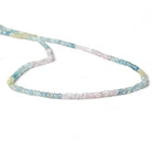 2.5-3mm Multi Beryl & Aquamarine Micro Faceted Rondelles 13 inch 228 beads - Beadsofcambay.com