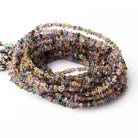 2.5-3mm Multi Color Sapphire Polished Chip Beads 16 inch 244 pieces - Beadsofcambay.com