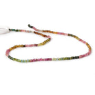 2.5-3mm Multi Color Tourmaline Faceted Rondelle Beads 14.5 inch 220 pieces - Beadsofcambay.com