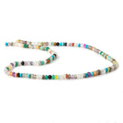 2.5-3mm Multi Gemstone Faceted Rondelle Beads 13 inch 120 pieces - Beadsofcambay.com