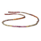 2.5-3mm Multi Gemstone Faceted Rondelle Beads 14.5 inch 150 pcs - Beadsofcambay.com