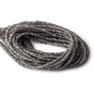 2.5-3mm Mystic Grey Topaz Faceted Rondelles 16 inch 250 beads - Beadsofcambay.com