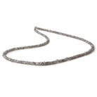 2.5-3mm Mystic Grey Topaz Faceted Rondelles 16 inch 250 beads - Beadsofcambay.com