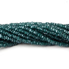 2.5-3mm Mystic Teal Topaz Faceted Rondelles 16 inch 245 beads - Beadsofcambay.com