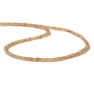 2.5-3mm Orangy Yellow Sapphire Faceted Rondelle Beads 19 inch 310 pieces - Beadsofcambay.com