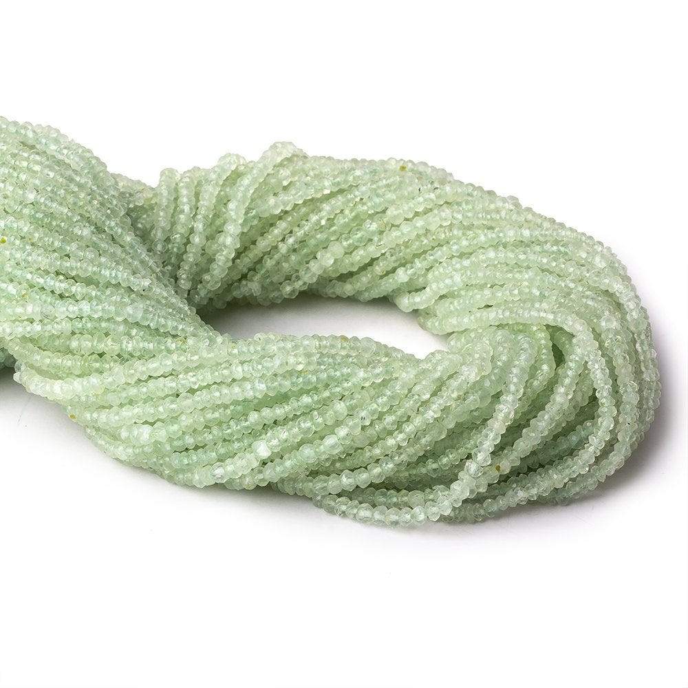 2.5-3mm Prehnite Faceted Rondelle 13.5 inch 163 Beads - Beadsofcambay.com
