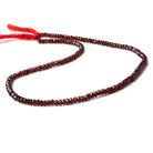 2.5-3mm Pyrope Garnet Faceted Rondelle Beads 13.5 inch 175 pieces - Beadsofcambay.com
