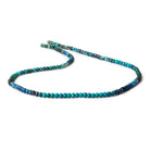 2.5-3mm Shaded Chrysocolla micro faceted rondelle beads 12.5 inch 144 pieces - Beadsofcambay.com