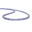 2.5-3mm Tanzanite Beads Faceted Rondelle 14.75 inch 222 pieces - Beadsofcambay.com