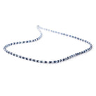 2.5-3mm White & Blue Sapphire Faceted Rondelle Beads 18 inch 233 pieces - Beadsofcambay.com
