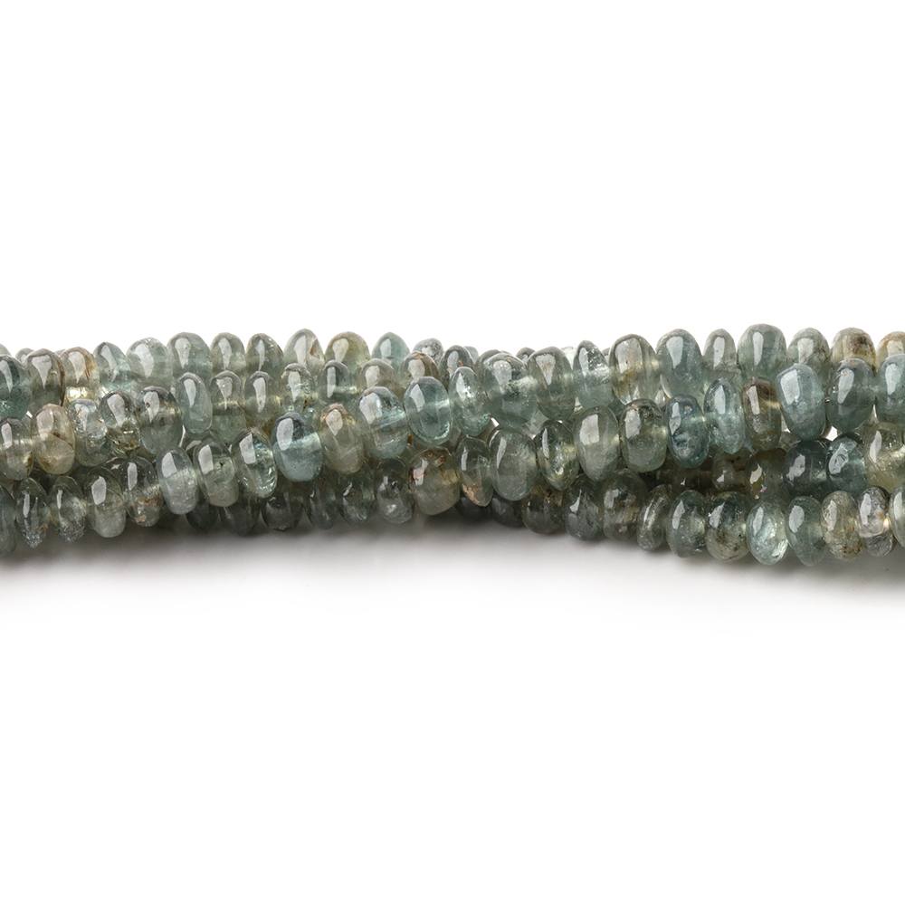 2.5-4mm Indicolite Tourmaline Plain Rondelle Beads 17 inch 212 pieces - Beadsofcambay.com