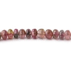 2.5-4mm Multi Color Tourmaline Plain Rondelles 18 inch 220 Beads - Beadsofcambay.com