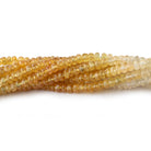 Beadsofcambay 2.5-4mm Shaded Yellow Sapphire Faceted Rondelle Beads 15 inch 230 pieces