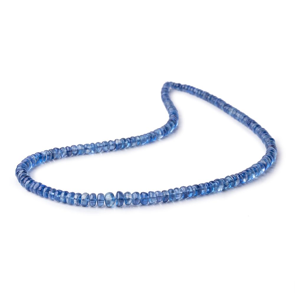 2.5-5.5mm Kyanite Plain Rondelles 15.5 inch 168 beads AA - Beadsofcambay.com