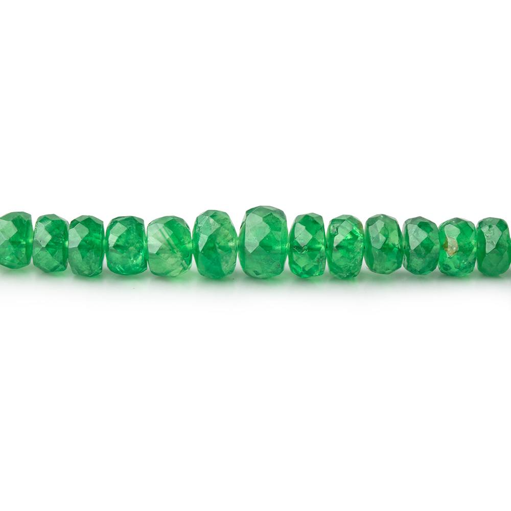 2.5-5.5mm Tsavorite Garnet Faceted Rondelle Beads 16 inch 184 pieces AA - Beadsofcambay.com