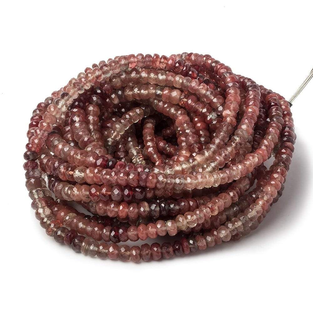 2.5-5mm Andesine Faceted Rondelle Beads 18 inch 210 pieces - Beadsofcambay.com