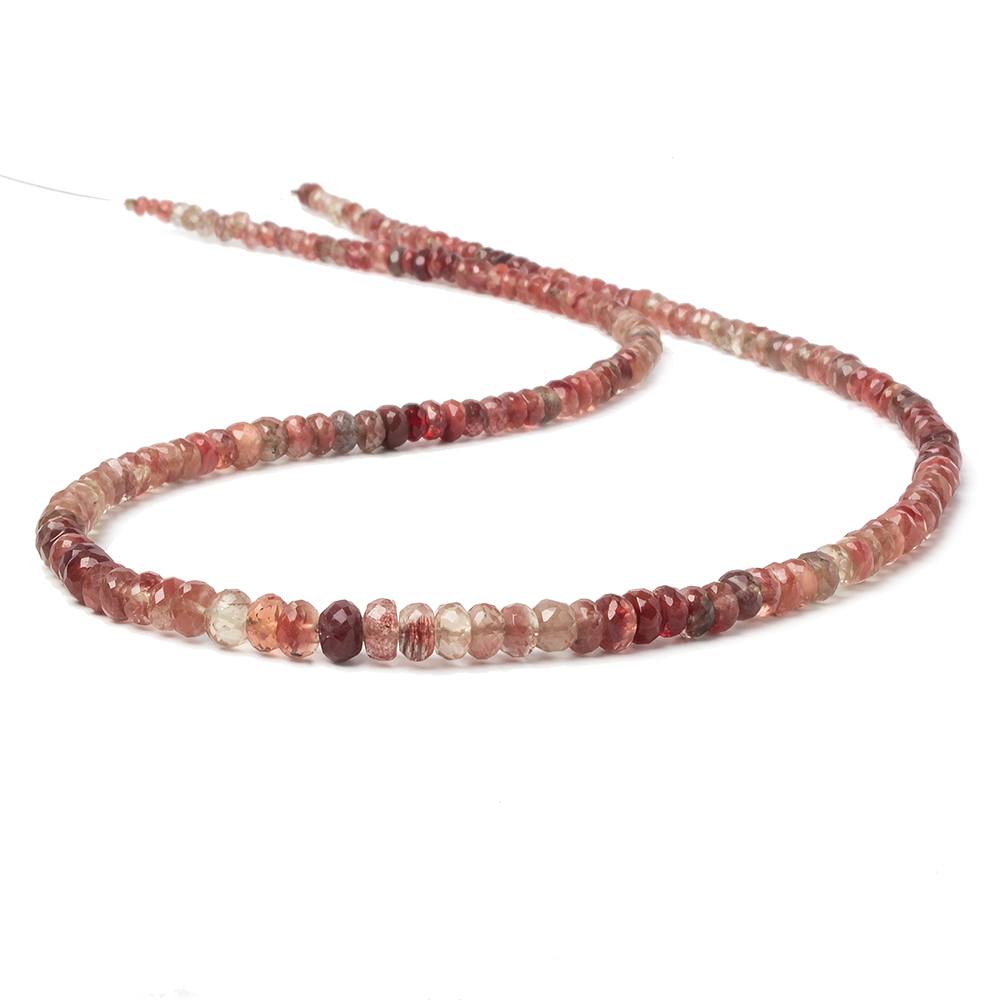 2.5-5mm Andesine Faceted Rondelle Beads 18 inch 210 pieces - Beadsofcambay.com