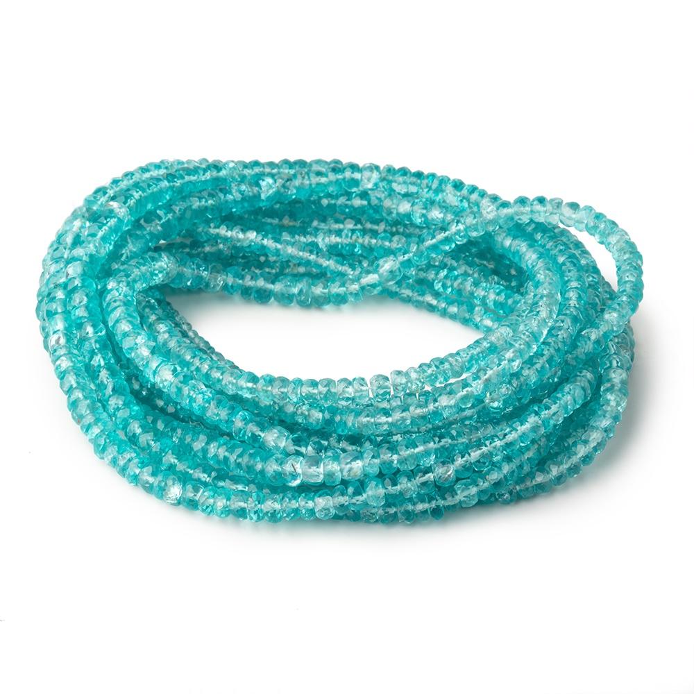 2.5-5mm Apatite faceted rondelle Beads 16 inch 172 pieces AA - Beadsofcambay.com