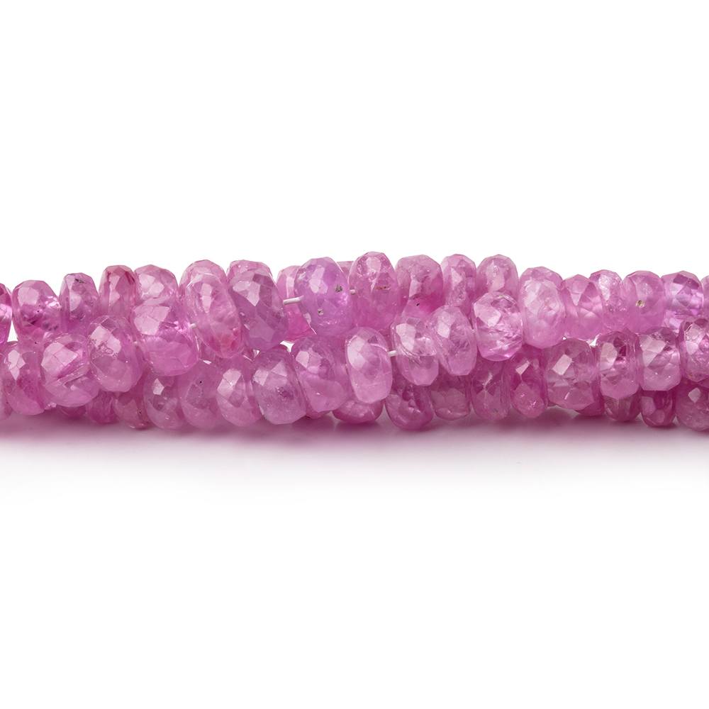 2.5-5mm Burmese Ruby Faceted Rondelle Beads 16 inch 200 pieces - Beadsofcambay.com