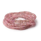 2.5-5mm Grapefruit Pink Sapphire Faceted Heshi Beads 17.5 inch 340 pieces AAA - Beadsofcambay.com