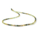 2.5-5mm Shaded Green Tourmaline Plain Rondelle Beads 18 inch 215 pieces AAA - Beadsofcambay.com