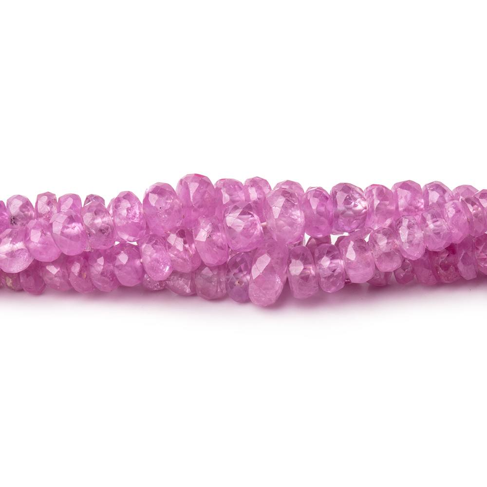 2.5-6mm Burmese Ruby Faceted Rondelle Beads 16 inch 180 pieces - Beadsofcambay.com