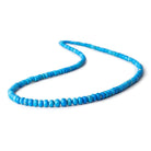 2.5-6mm Ceruleite Plain Rondelle Beads 17 inch 168 pieces - Beadsofcambay.com