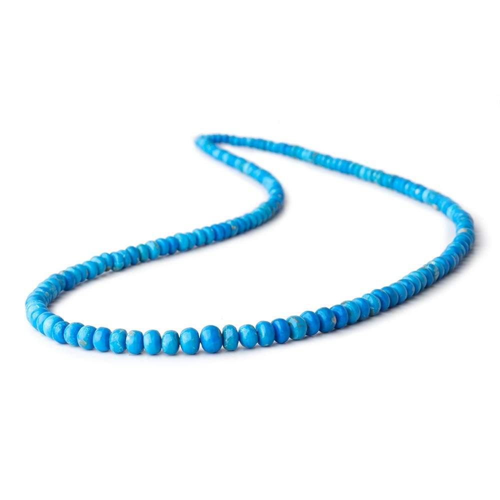 2.5-6mm Ceruleite Plain Rondelle Beads 17 inch 168 pieces - Beadsofcambay.com