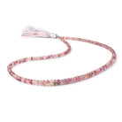 2.5-6mm Multi Color Tourmaline Faceted Rondelle Beads 15 inch 163 pieces - Beadsofcambay.com