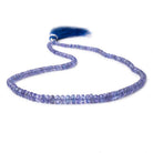 2.5-6mm Tanzanite Faceted Rondelle Beads 15 inch 154 pieces AA - Beadsofcambay.com