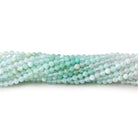 2.5 mm Blue Peruvian Opal Micro Faceted Round Beads 16 inch 155 pieces - Beadsofcambay.com