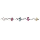 2.5mm Afghani Tourmaline Sterling Silver Chain by the foot - Beadsofcambay.com