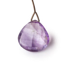 25mm Amethyst Faceted Heart Focal Bead 1 piece - Beadsofcambay.com