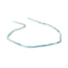 2.5mm Blue Zircon Micro Faceted Rondelle Beads 12.25 inch 150 pieces AA - Beadsofcambay.com