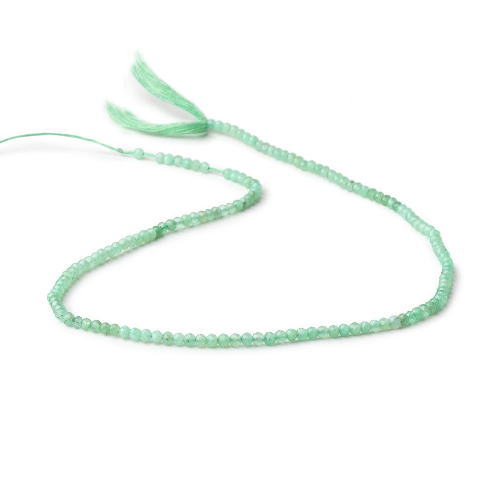 2.5mm Chrysoprase Micro Faceted Rondelle Beads 12.5 inch 142 pieces AA - Beadsofcambay.com