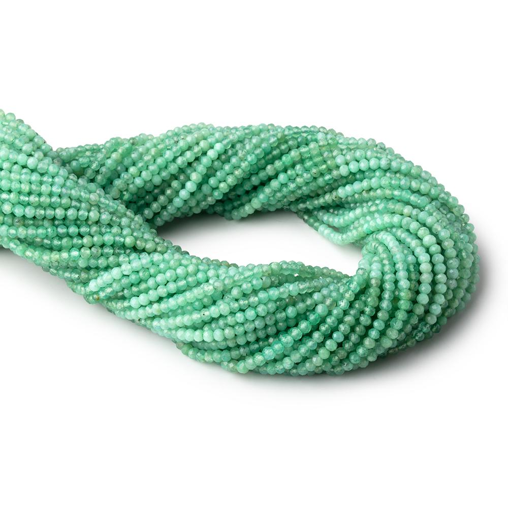2.5mm Chrysoprase Micro Faceted Rondelle Beads 12.5 inch 142 pieces AA - Beadsofcambay.com