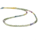 2.5mm Fancy Sapphire faceted rondelles 16 inch 258 beads AA Grade - Beadsofcambay.com