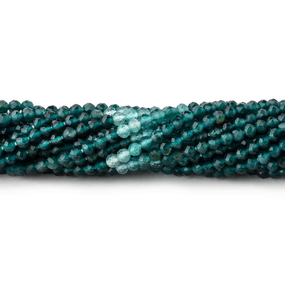 2.5mm Grandidierite Micro Faceted Round Beads 12.5 inch 142 pieces AAA - Beadsofcambay.com