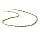 2.5mm Green Tourmaline Micro Faceted Cube Beads 15.5 inch 180 pieces - Beadsofcambay.com